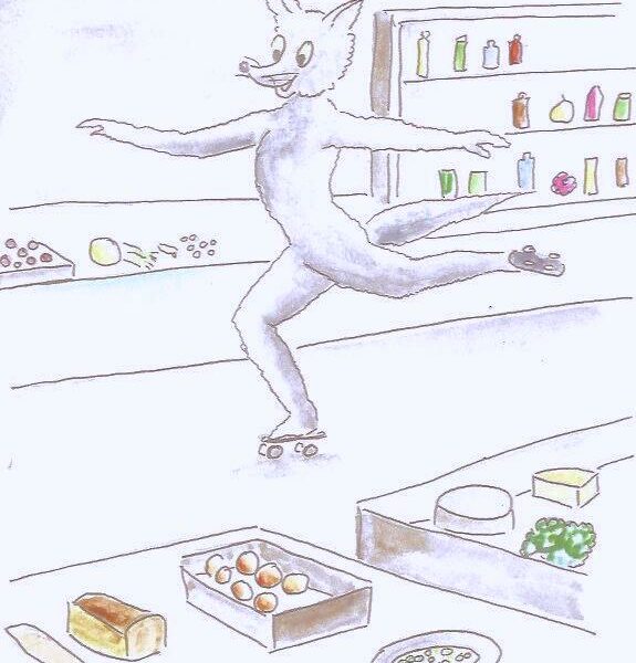 Les aventures du renard gris tome 7 : Patins à roulettes