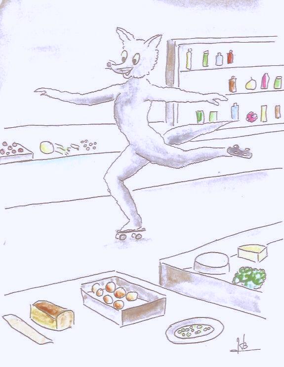 Les aventures du renard gris tome 7 : Patins à roulettes